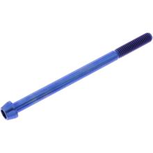 Schraube JMP konisch M6x1,00mm 90mm Titan blau