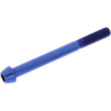 Schraube JMP konisch M8x1,25mm 65mm Titan blau