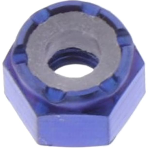 Écrou autobloquant JMP M3x0,5 mm bleu titane