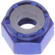 Mutter JMP selbstsichernd M3x0,5mm Titan blau