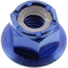 Bundmutter JMP selbstsichernd M4x0,7mm Titan blau