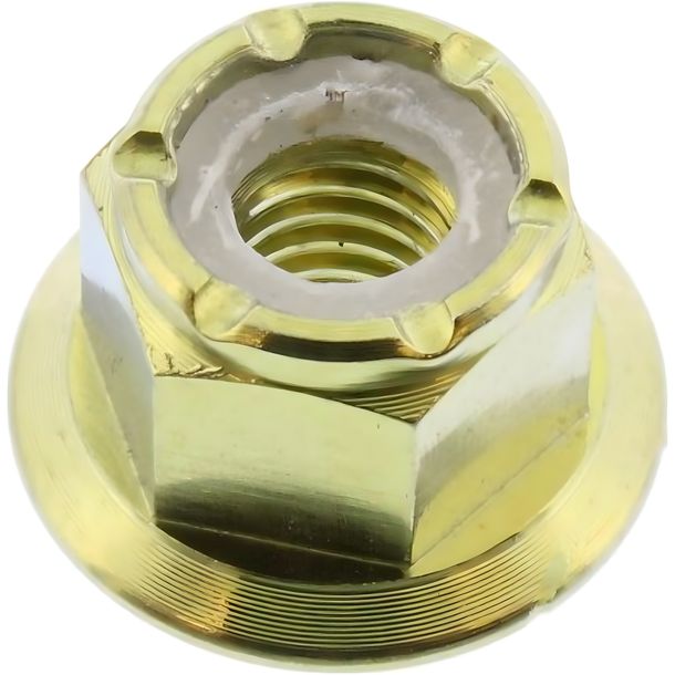 JMP self-locking collar nut M4x0.7mm titanium gold