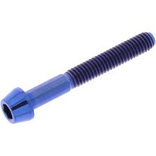 Śruba Stożkowa JMP M4x0.7mm 30mm Tytan Niebieski