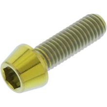 Śruba stożkowa JMP M5x0.8mm 16mm tytanowa złota