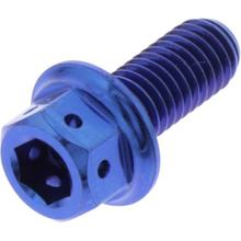 Vite JMP Dualdrive M5 x 0,8 mm 12 mm in titanio blu Racing