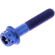 Vis JMP Dualdrive M5x0,8 mm 25 mm Titanium Racing, bleue