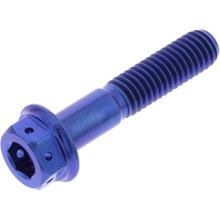 Vite JMP Dualdrive M6x1,00 mm 30 mm in titanio blu Racing