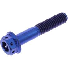 Vite JMP a doppia unità M6x1,00 mm 32 mm in titanio blu Racing