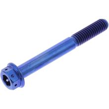 Vis JMP Dualdrive M6x1,00 mm, 50 mm, Titanium Racing, bleue