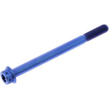 Vite JMP Dualdrive M6 x 1,00 mm 75 mm in titanio blu Racing