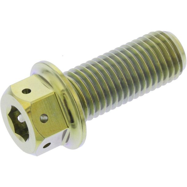 Schraube JMP Dualdrive M10x1,25mm 25mm Titan Racing gold