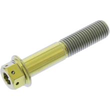 Šroub JMP Dualdrive M10x1,25mm 50mm Titan Racing zlatý pro Yamaha FZS Fazer / S YZF-R6 500 / 530 / 600 / 689 / 700 / 750 / 779 / 800 / 847 / 850 / 900