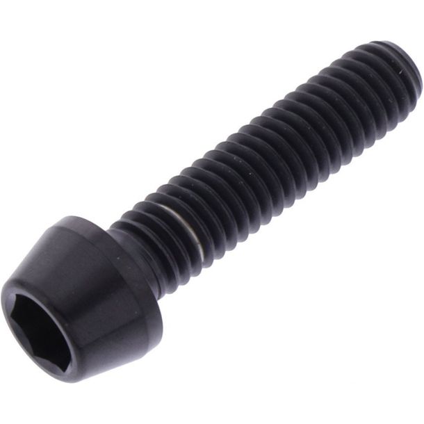 JMP Conical Screw M6x1.00mm 25mm Titanium Black