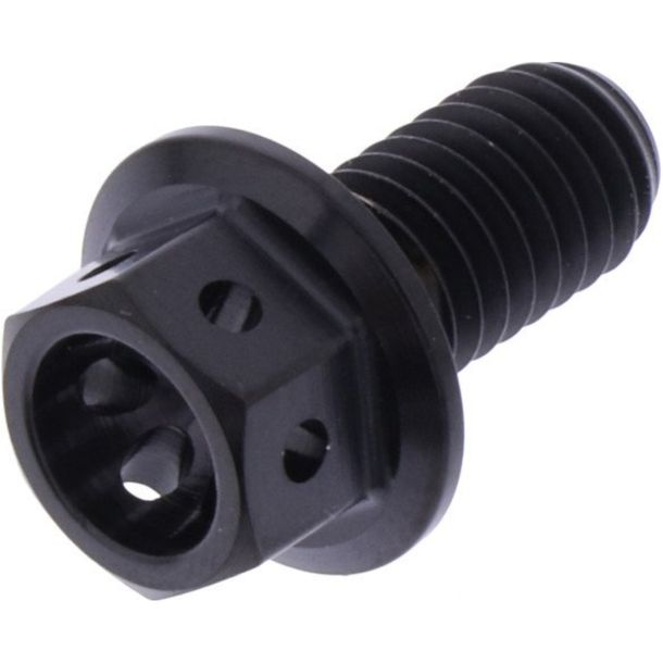 Perno hexagonal JMP M6x1.00mm, 12 mm, titanio Racing, negro