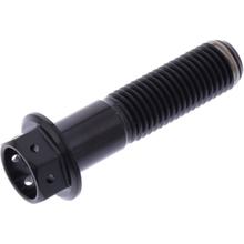 JMP M10x1.25mm 40mm Titanium Racing czarna śruba sześciokątna