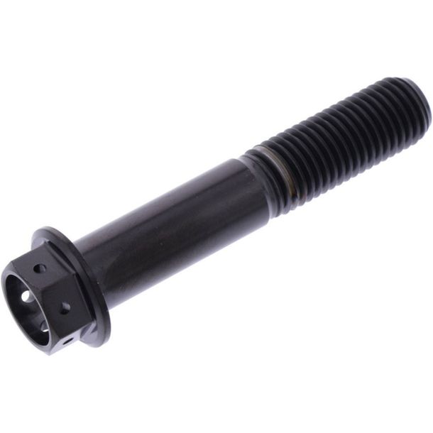 Boulon hexagonal JMP M10 x 1,25 mm 55 mm Titanium Racing, noir