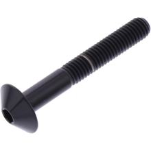 Śruba owalna JMP M5x0.8mm 35mm tytanowa czarna