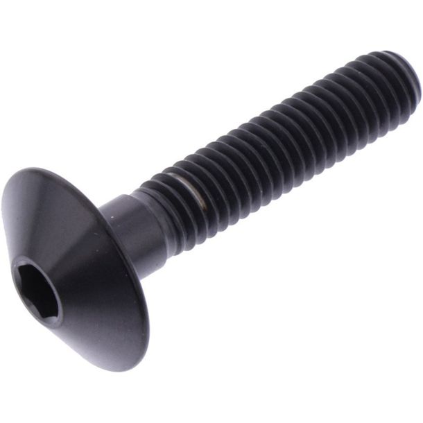 Linsenschraube JMP M6x1,00mm 30mm Titan schwarz