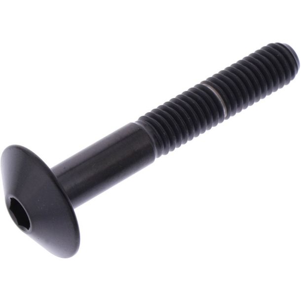 Linsenschraube JMP M6x1,00mm 40mm Titan schwarz