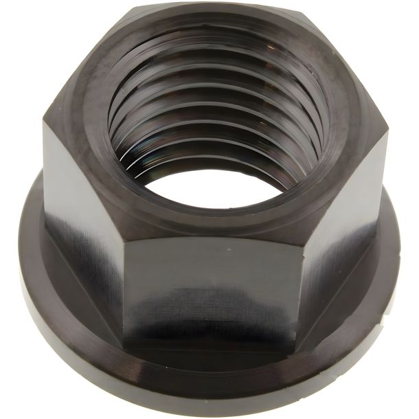 Kettenradmutter JMP M12x1,50mm Titan schwarz für BMW S R / RR XR HP 4 1000 ccm Bj. 2009 - 2020