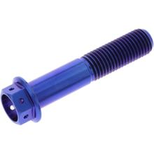 JMP M10x1.25mm 50mm Titanium Racing Blue Hex Bolt
