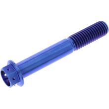 JMP M10x1.50mm 65mm Titanium Racing Blue Hex Bolt