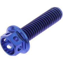 JMP hexagon bolt M5x0.8mm 18mm Titan Racing blue
