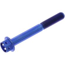 JMP hexagon bolt M5x0.8mm 40mm Titan Racing blue