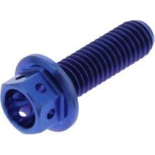JMP M6x1.00mm 20mm Titanium Racing Blue Hex Bolt for Aprilia SX, Derbi GP1 Senda SM DRD X-Treme/Pro Racing RX R RS4 X-Race Gilera RCR Ltd Edition