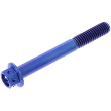 JMP M6x1.00mm 50mm Titanium Racing Blue Hex Bolt