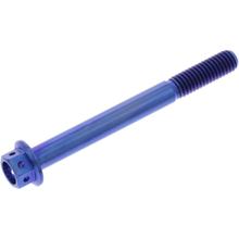 JMP M6x1.00mm 60mm Titanium Racing Blue Hex Bolt