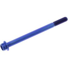 JMP M6x1.00mm 80mm Titanium Racing Blue Hex Bolt