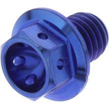JMP M8x1.25mm 10mm Titanium Racing Blue Hex Bolt