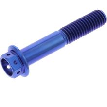 JMP M8x1.25mm 45mm Titanium Racing Blue Hex Bolt