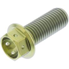 JMP hexagon bolt M10x1.25mm 25mm titanium racing gold