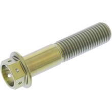 JMP M10x1.25mm 45mm Tytanowa złota śruba sześciokątna