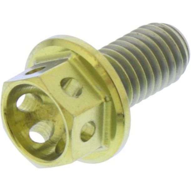 JMP hexagon bolt M5x0.8 mm 10mm titanium racing gold