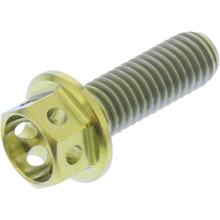 Śruba z łbem sześciokątnym JMP M5x0,8 mm 15mm Titan Racing złota
