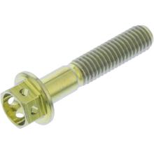 Śruba sześciokątna JMP M5x0,8 mm 25mm tytanowa wyścigowa złota