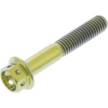 Śruba sześciokątna JMP M5x0,8 mm 30mm tytanowa wyścigowa złota