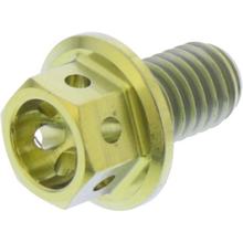 JMP M6x1.00mm 10mm Tytanowa złota śruba sześciokątna