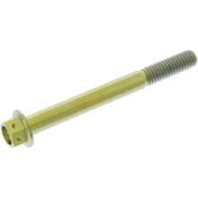 JMP M6x1.00mm 60mm Tytanowa złota śruba sześciokątna