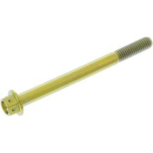 JMP M6x1.00mm 70mm Tytanowa złota śruba sześciokątna