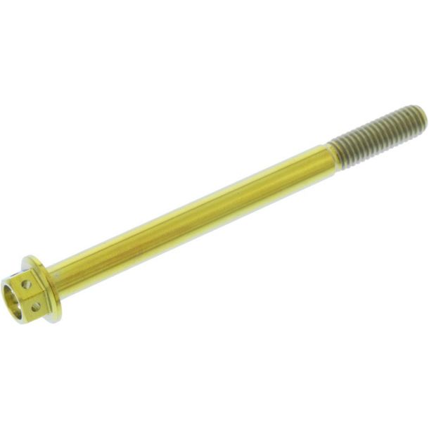 JMP M6x1.00mm 75mm titanium racing gold hexagonal bolt