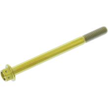 JMP M6x1.00mm 75mm tytanowa złota śruba sześciokątna