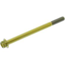 JMP M6x1.00mm 80mm tytanowa złota sześciokątna śruba wyścigowa