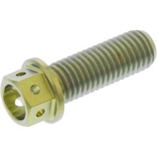Śruba sześciokątna JMP M7x1.00mm 20mm tytan wyścigowy złoto
