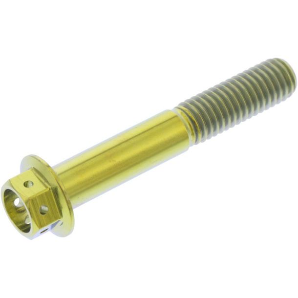 JMP M8x1.25mm 50mm titanium racing gold hexagon bolt
