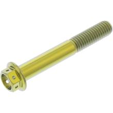 JMP M8x1.25mm 55mm tytanowa złota śruba sześciokątna
