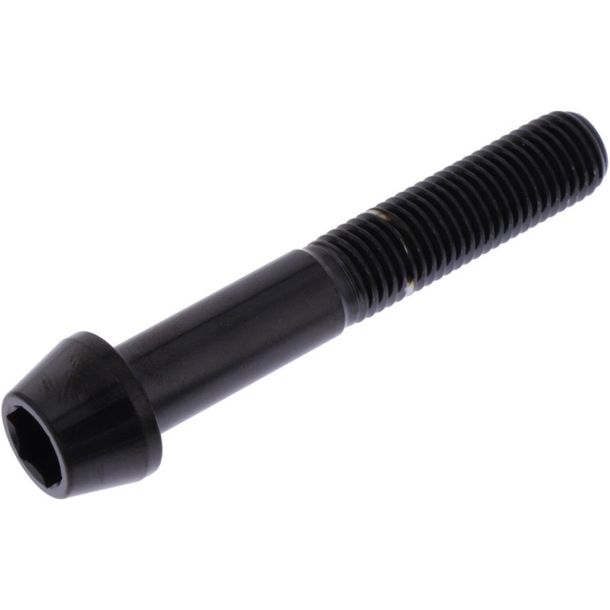 Tornillo JMP cónico M10x1.25mm 60mm acero inoxidable V4A negro